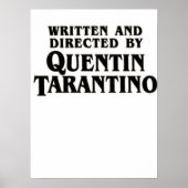 Schriftelijk en geleid door Quentin Tarantino Poster (Voorkant)