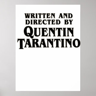 Schriftelijk en geleid door Quentin Tarantino Poster