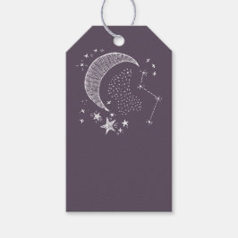Schriftelijk in de Stars Constellation Cadeaulabel
