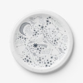 Schriftelijk in de Stars Constellation Papieren Bordje (Voorkant)