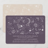 Schriftelijk in het Stars Gender Reopenbaart Baby  Kaart (Voorkant / Achterkant)