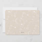 Schriftelijk in het Stars Gender Reopenbaart Baby  Kaart (Achterkant)