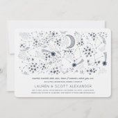 Schriftelijk in het Stars Gender Reopenbaart Baby Kaart (Voorkant)