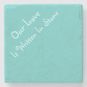 Schriftelijk in Stone-Stone Onderzetter II