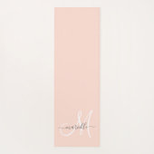 Schriftelijk monsterroze yogamat (Achterkant)