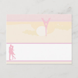 Schriftelijke Place Card Liefhebbers in Parijs Briefkaart