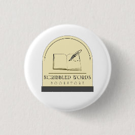 Schriftelijke woorden Collectible Pin Ronde Button 3,2 Cm