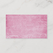 Schriftelijke woorden visitekaartje (Achterkant)