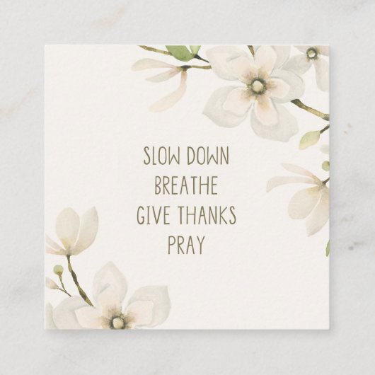 schriftkaart contactkaartje (Achterkant)