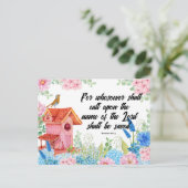 Schriftkaart met groet briefkaart (Staand voorkant)