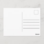 Schriftkaart met groet briefkaart (Achterkant)