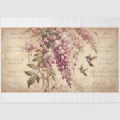 Schriftnamen van God Wisteria Decoupage Tissuepapier (Voorkant)