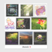 Schriftuur foto sticker (Vel)