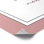 Schriftuur Liefde 1 Kor 13:4, Huwelijks- of Bruilo Poster (Hoek)