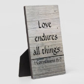 Schriftuur Liefde Duurt Fotoplaat (Zijkant)