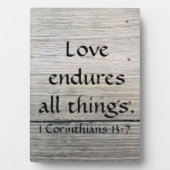 Schriftuur Liefde Duurt Voort Fotoplaat (voorkant)