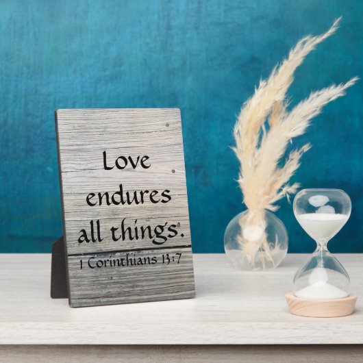 Schriftuur Liefde Duurt Voort Fotoplaat (Zijkant)