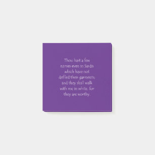 Schriftuurcitaat Openbaring 3 4 Post-it® Notes
