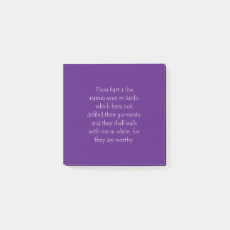 Schriftuurcitaat Openbaring 3 4 Post-it® Notes