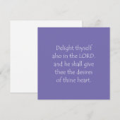 Schriftuurcitaat Psalmen 37 4 Kaart (Voorkant / Achterkant)