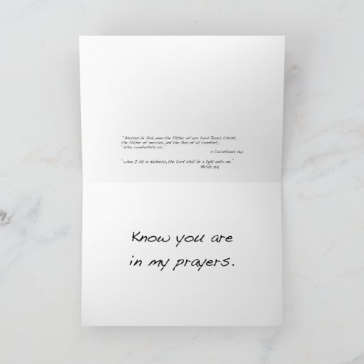 Schriftuurlijke sympathiekaart kaart (Binnen)