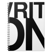 "Schrijf aan" Ideaal voor een laptop met een groot Notitieboek (Voorkant)