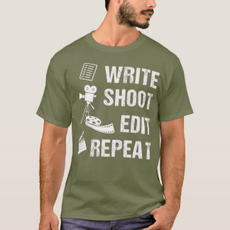 Schrijf Afbeelding Bewerken Herhalingsfilmmaker _1 T-shirt