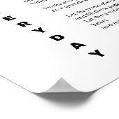 Schrijf alledaagse schrijver gedicht poster muur a (Hoek)