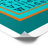 Schrijf als een Blauwgroen printer voor meisjes Poster (Hoek)