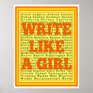 Schrijf als een Girl Citrus Print