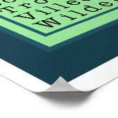 Schrijf als een Girl Peacock Print (Hoek)