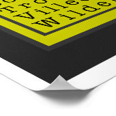 Schrijf als een meisjeshoutskoolprinter poster (Hoek)