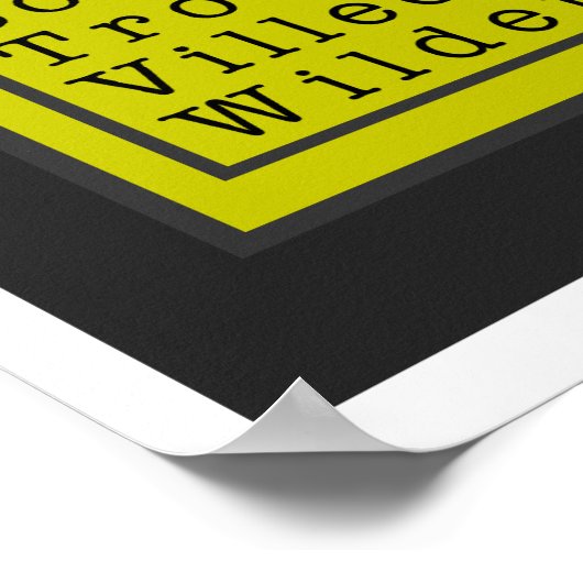 Schrijf als een meisjeshoutskoolprinter poster (Hoek)