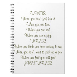 Schrijf! Blanco boek Notitieboek