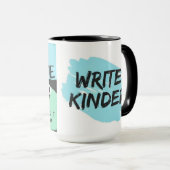 Schrijf de Kind Podcast schrijft Kinder Mok (Voorkant rechts)