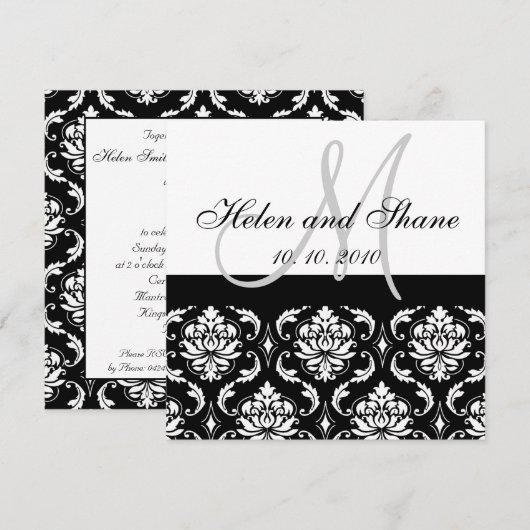 Schrijf de naam van de gast op de uitnodiging voor (Voorkant / Achterkant)