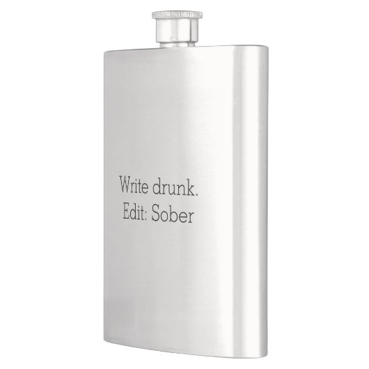 Schrijf drink. Bewerken: Sober kolf Heupfles (Links)