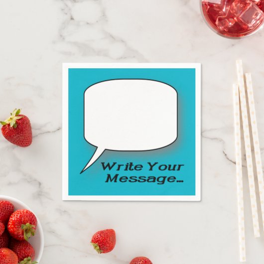 Schrijf een bericht dat de nivelty Napkins meldt Servetten (Insitu)