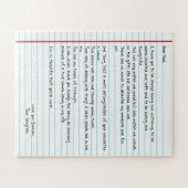 Schrijf een brief aan papa voor vaders dag legpuzzel (Horizontaal)