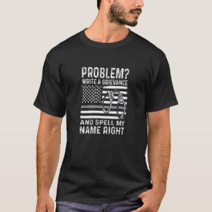 Schrijf een grievance Mannen pa Funny Correction O T-shirt