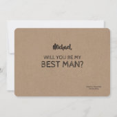 Schrijf een toespraak - Grappig Groomsman-voorstel Kaart (Achterkant)