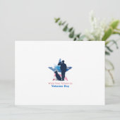 Schrijf een Tribute on Veterans Day - Honoring Her Bedankkaart (Staand voorkant)