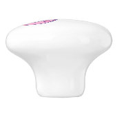 Schrijf F monogram harten en trekknop Keramische Knop (Zijkant)