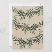 Schrijf feestelijke kerstvakantie in kaart (Achterkant)