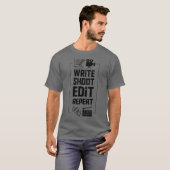 Schrijf Geschikt om Herhaling filmmaker kleding te T-shirt (Voorkant volledig)