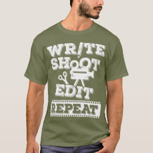 Schrijf Geschikt om Herhalingsontwerp voor een Fil T-shirt