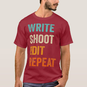 Schrijf Geschikt voor Herhaling bewerken voor film T-shirt