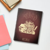 Schrijf het boek dat je wilt lezen maroon rood notitieboek
