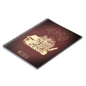 Schrijf het boek dat je wilt lezen maroon rood notitieboek (Linkerzijde)