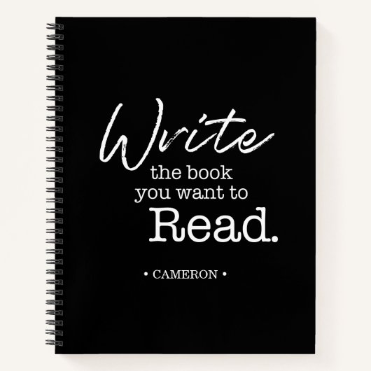 Schrijf het boek dat je zwart wilt lezen (Voorkant)